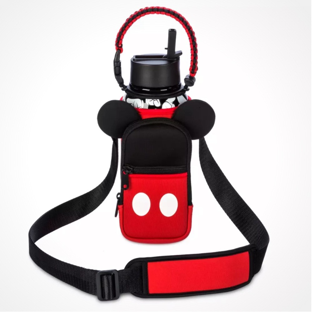 Mickey Mouse 32 oz. Stainless Steel Water Bottle and Carrier NEW